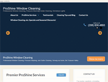 Tablet Screenshot of goboisewindowcleaning.com